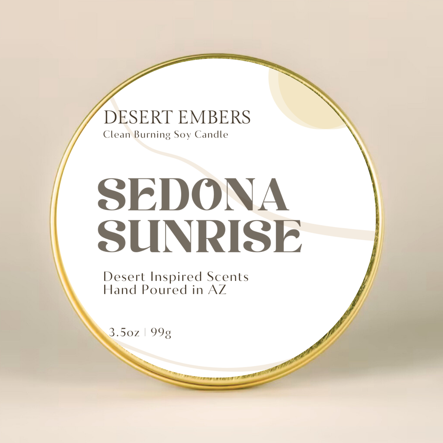 Sedona Sunrise Travel-Friendly Candle