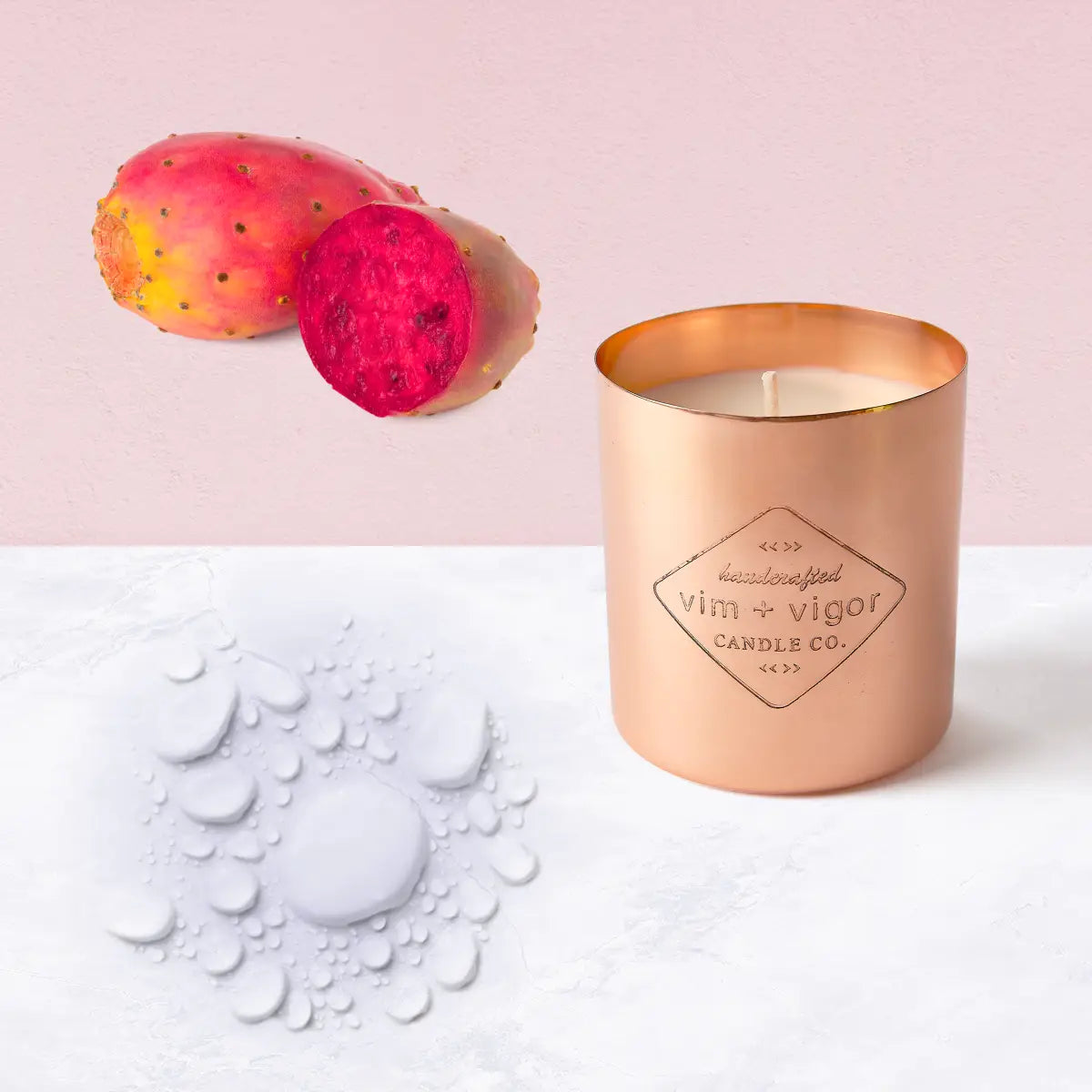 Prickly Pear + Dew Copper Candle