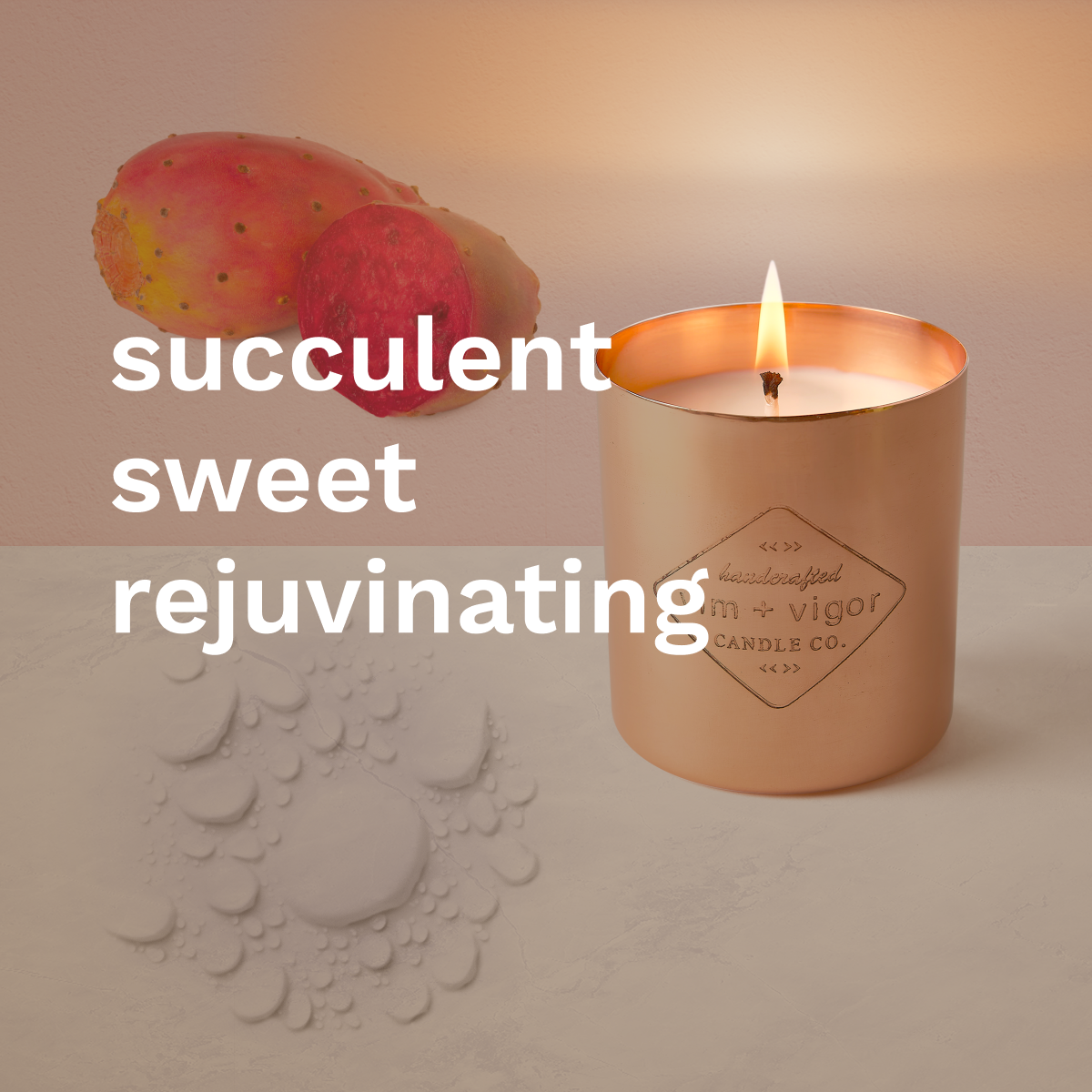 Prickly Pear + Dew Copper Candle