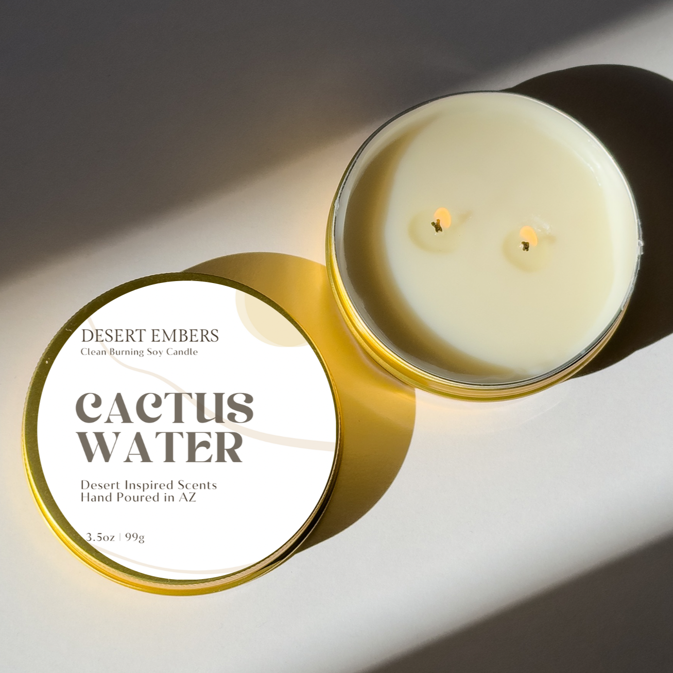 Cactus Water Travel-Friendly Candle