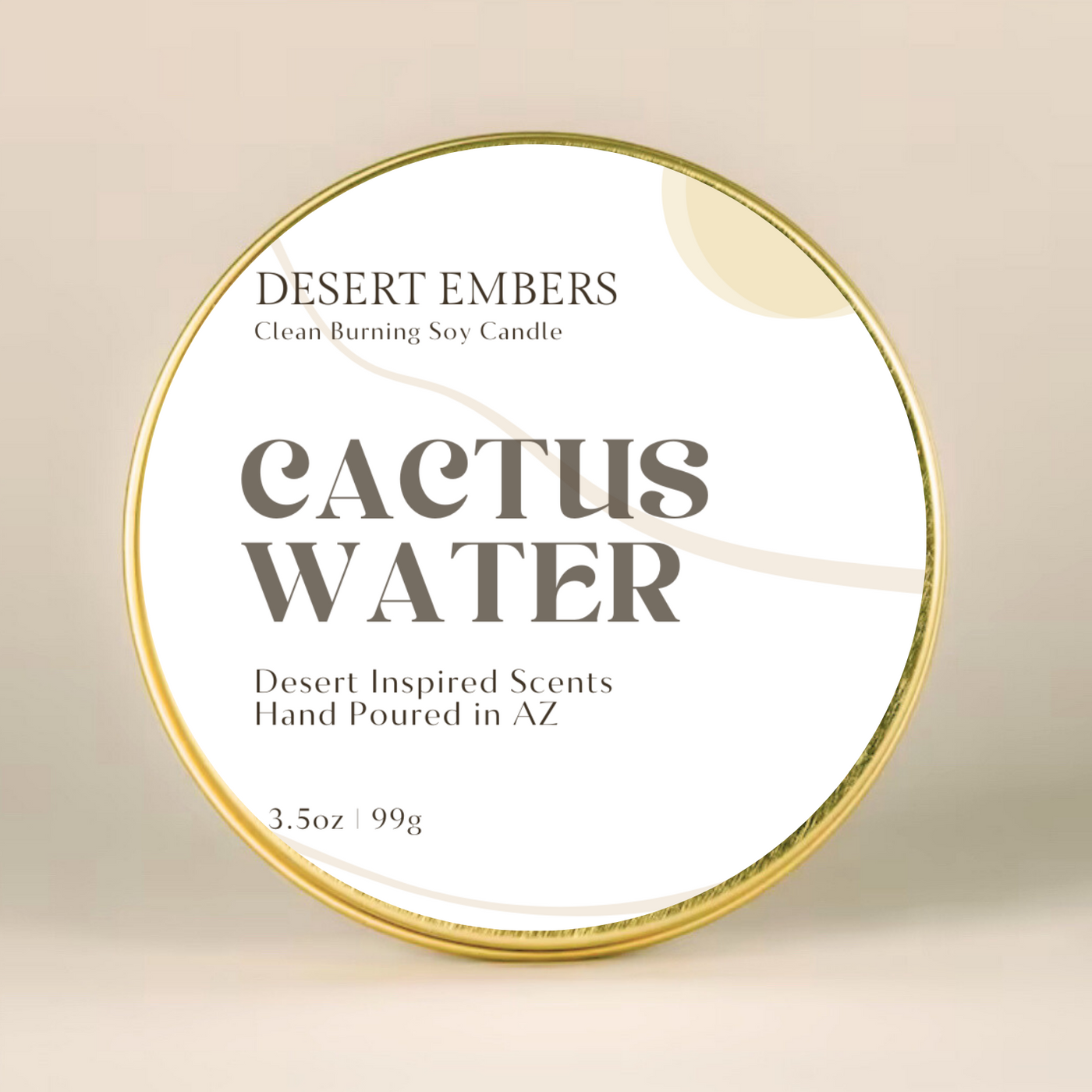 Cactus Water Travel-Friendly Candle
