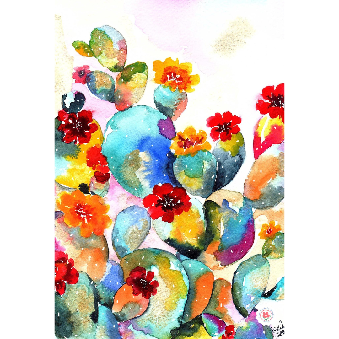 Prickly Pear Tea Towel