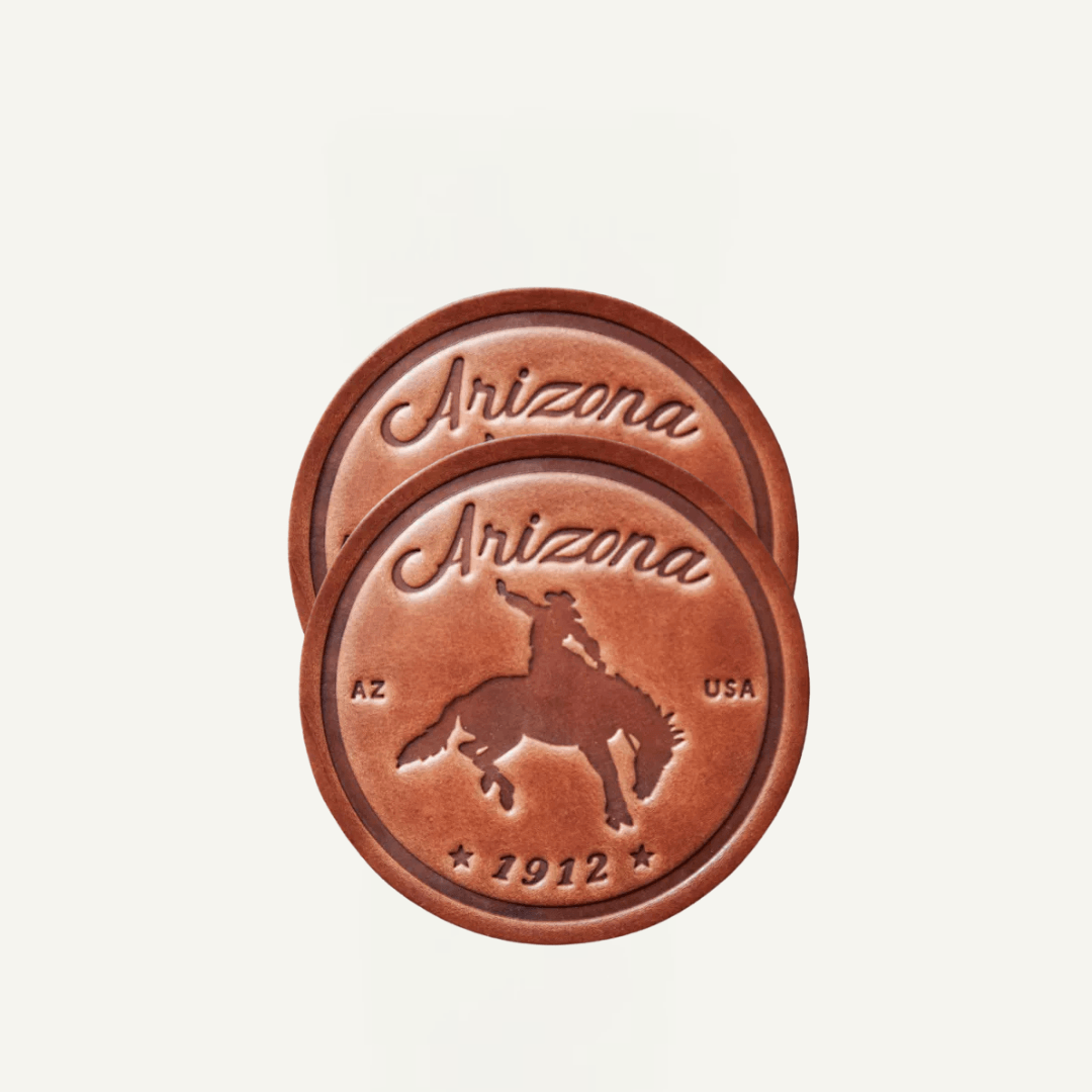 Arizona Leather Coaster Set - Birdytell