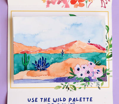 Watercolor Kit Agave Desert Landscape