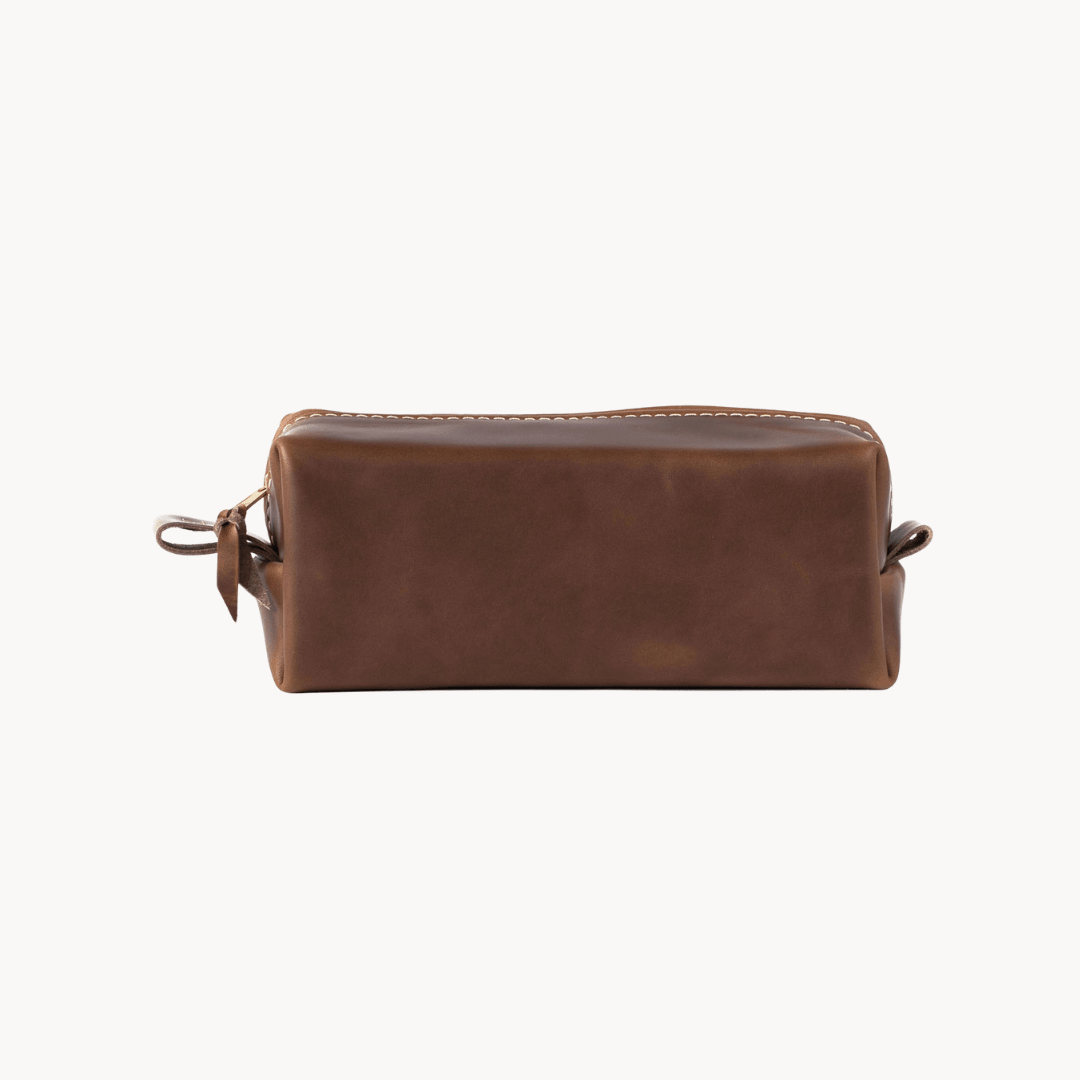 Leather Toiletry Bag (Monogrammed) - Birdytell