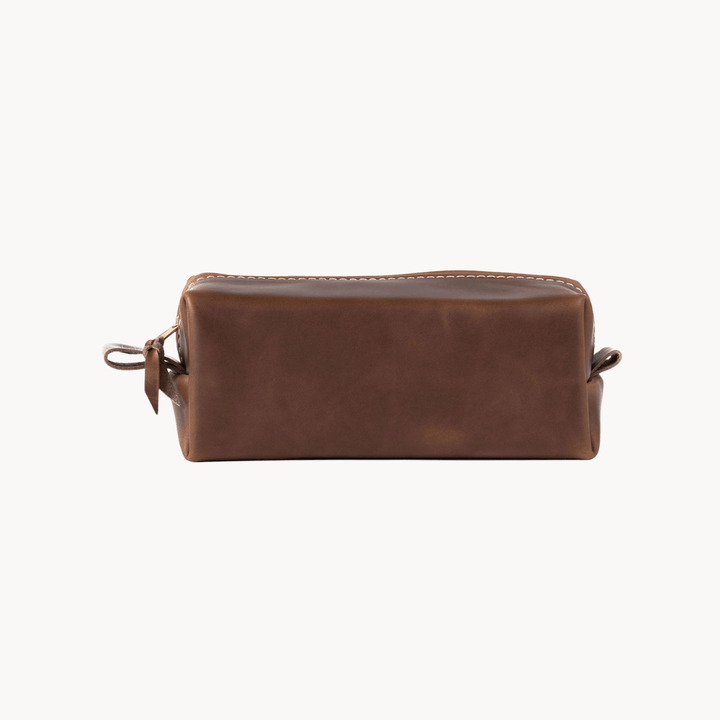 Leather Toiletry Bag (Monogrammed) - Birdytell