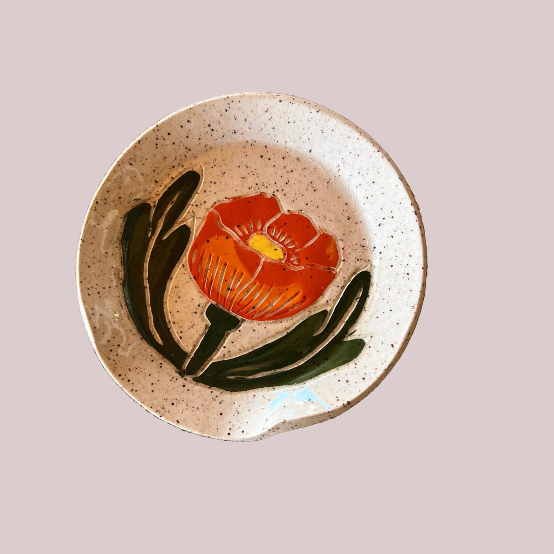 Mallow Ceramic Spoon Rest - Birdytell