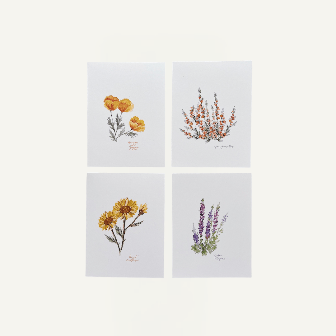 Wildflower Notecards - Birdytell